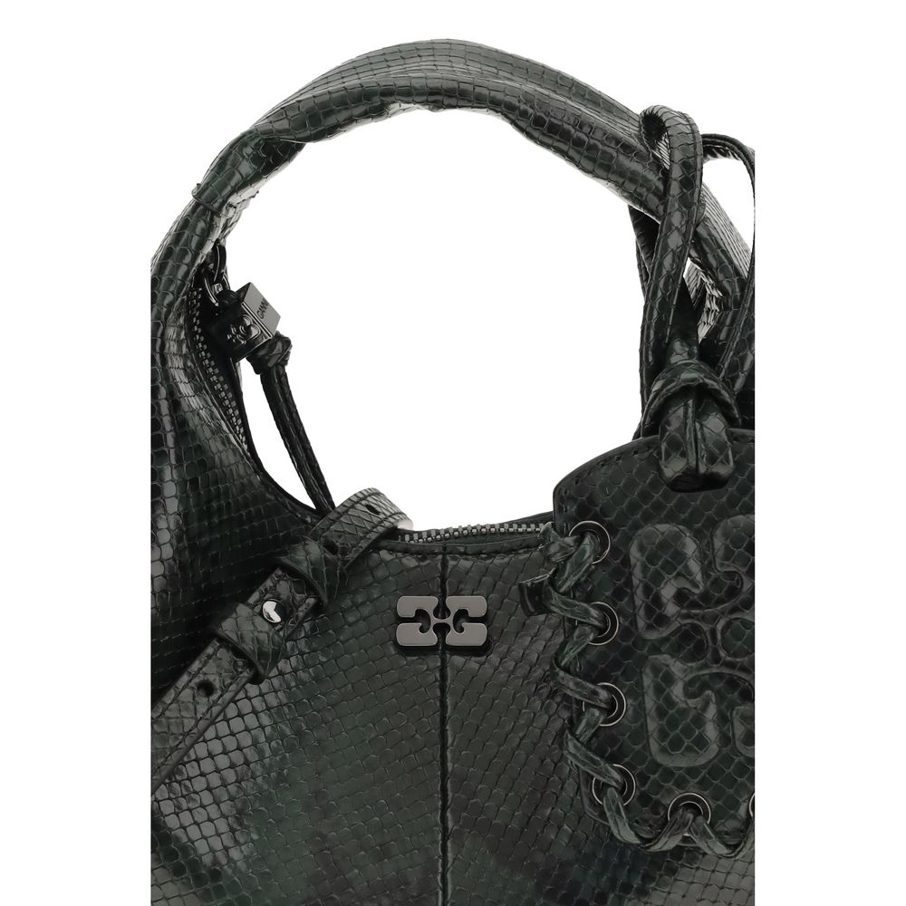 Ganni Black Recycled Polyester Shoulder Bag