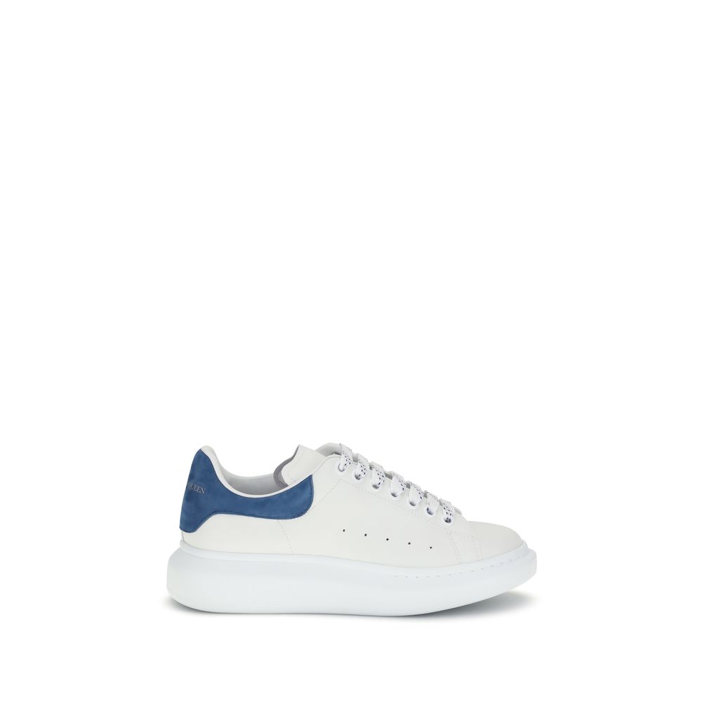 Alexander McQueen platformssneakers i hvidt kalvelæder