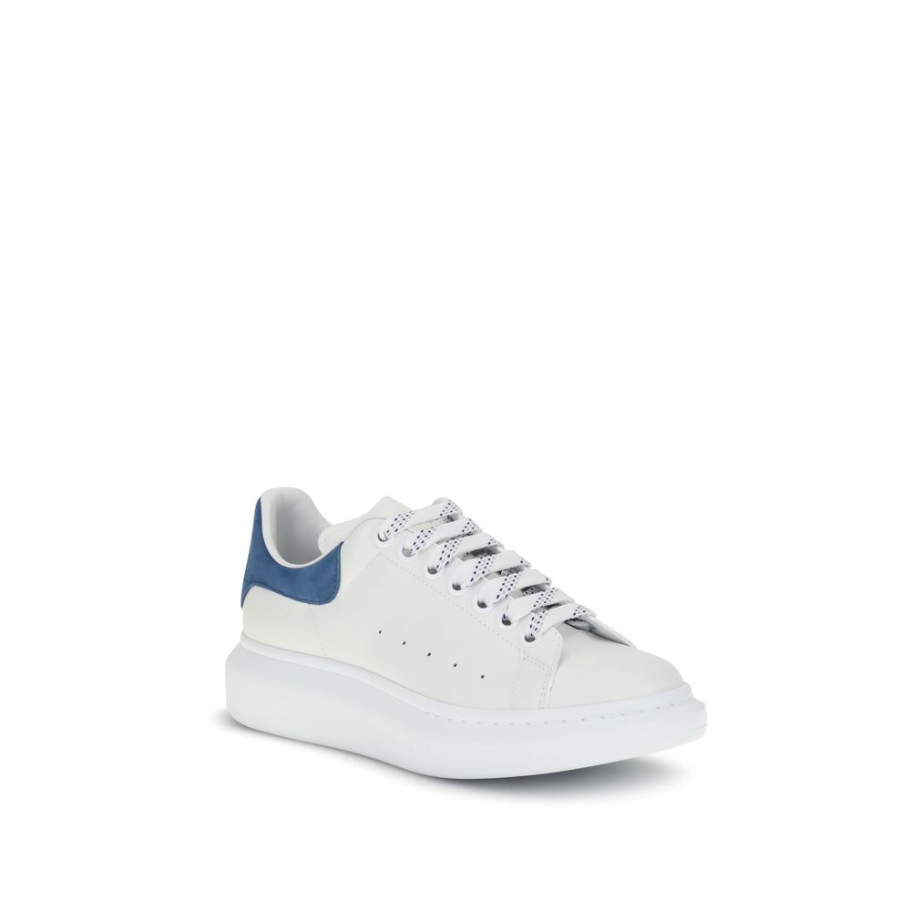 Alexander McQueen platformssneakers i hvidt kalvelæder