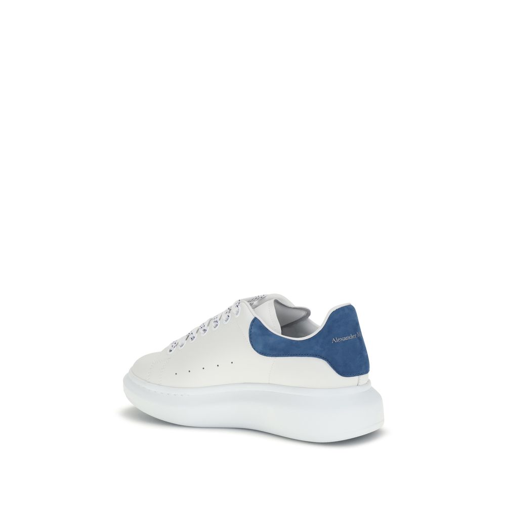Alexander McQueen platformssneakers i hvidt kalvelæder