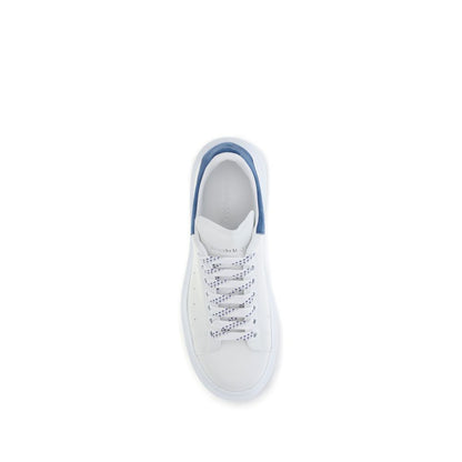 Alexander McQueen platformssneakers i hvidt kalvelæder