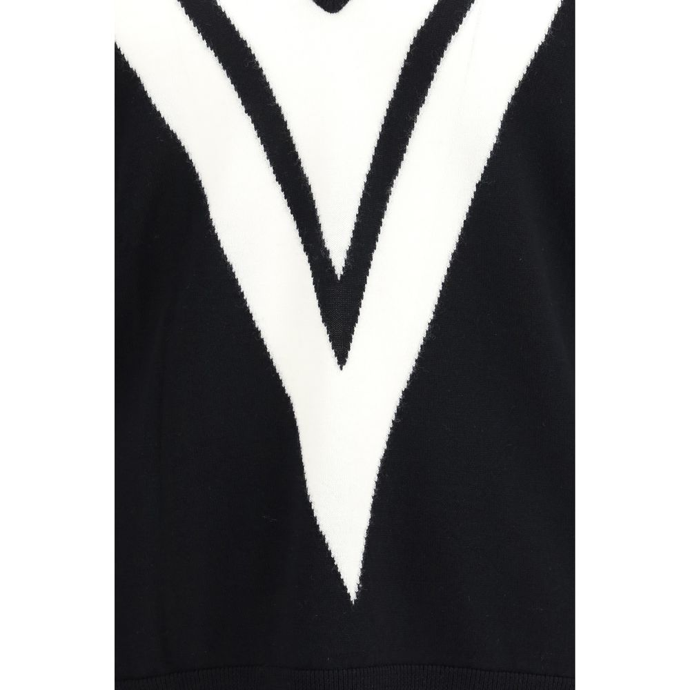 Valentino Black Fleece Wool Sweatshirt