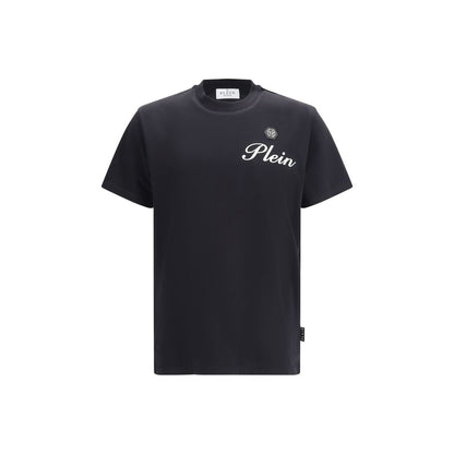 Philipp Plein Black Cotton T-Shirt