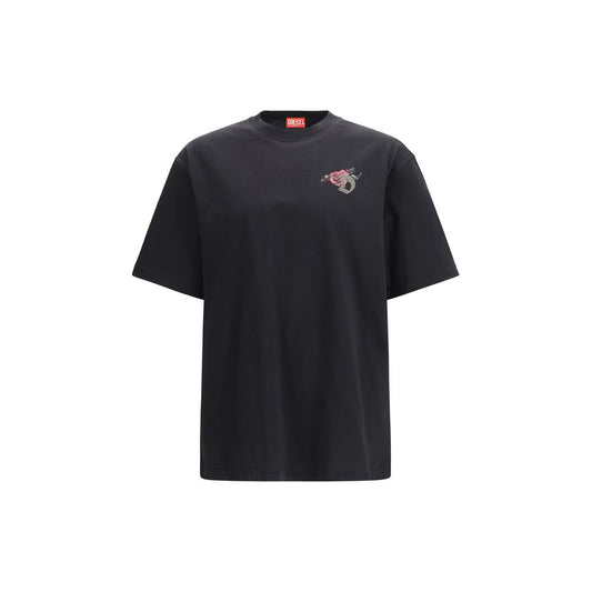 Diesel Black Cotton T-Shirt