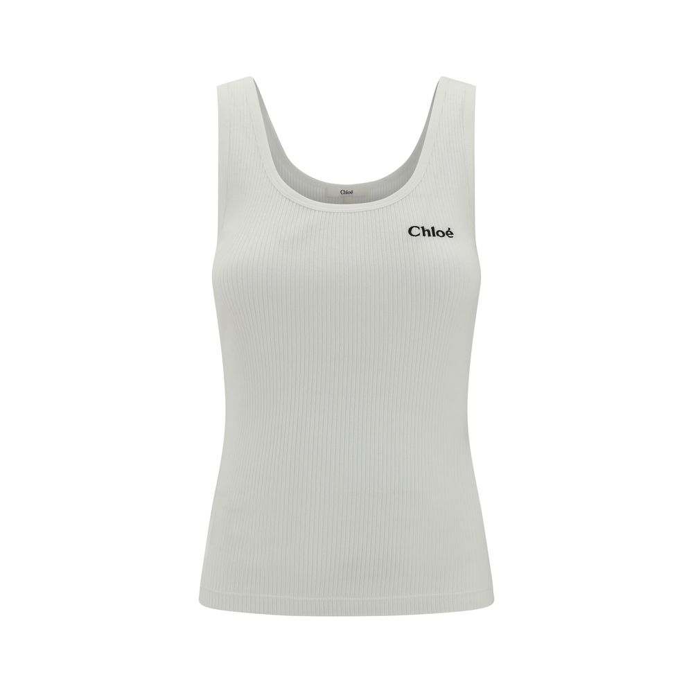 Chloé Beige Cotton Top