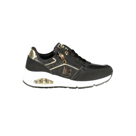 Laura Biagiotti Black Polyurethane Women Sneaker
