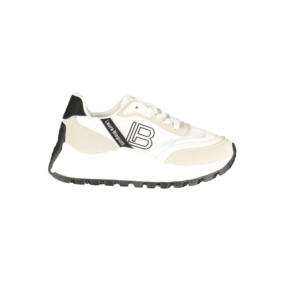 Laura Biagiotti White Polyurethane Women Sneaker