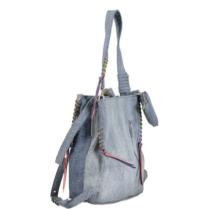 Desigual Azzurro Cotton Women Backpack