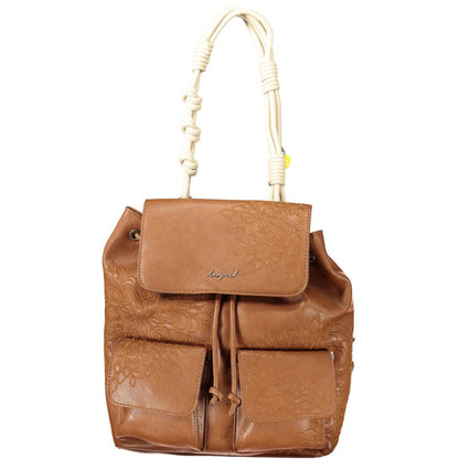 Desigual Brown Polyethylene Backpack