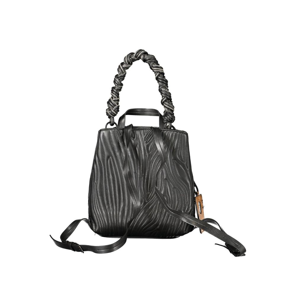 Desigual Black Polyurethane Women Mini Backpack