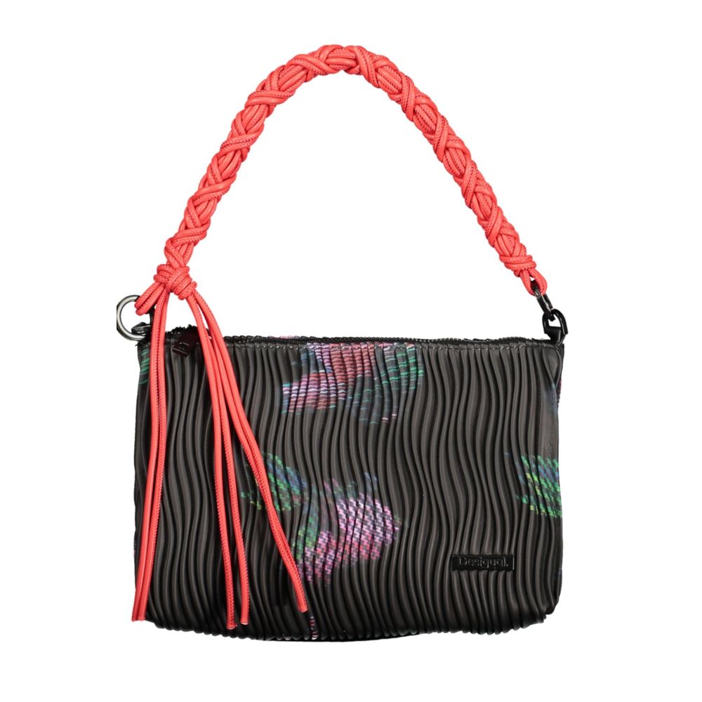 Desigual Nero Poliuretano Women Handbag