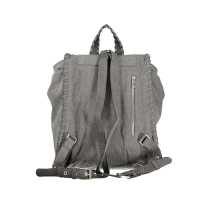 Desigual Gray Cotton Backpack