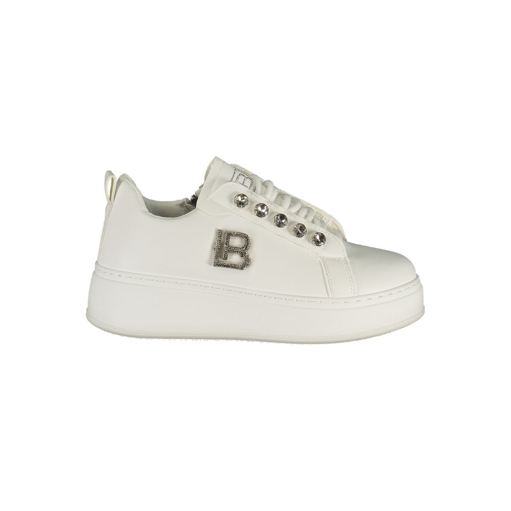 Laura Biagiotti White Polyester Athletic Sneakers