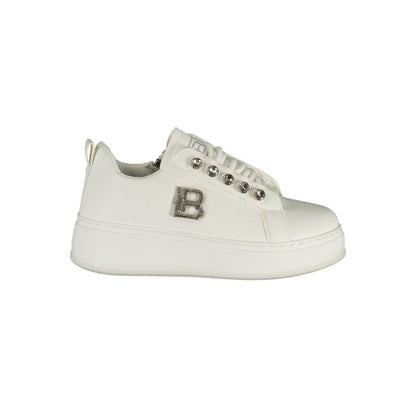 Laura Biagiotti White Polyester Athletic Sneakers