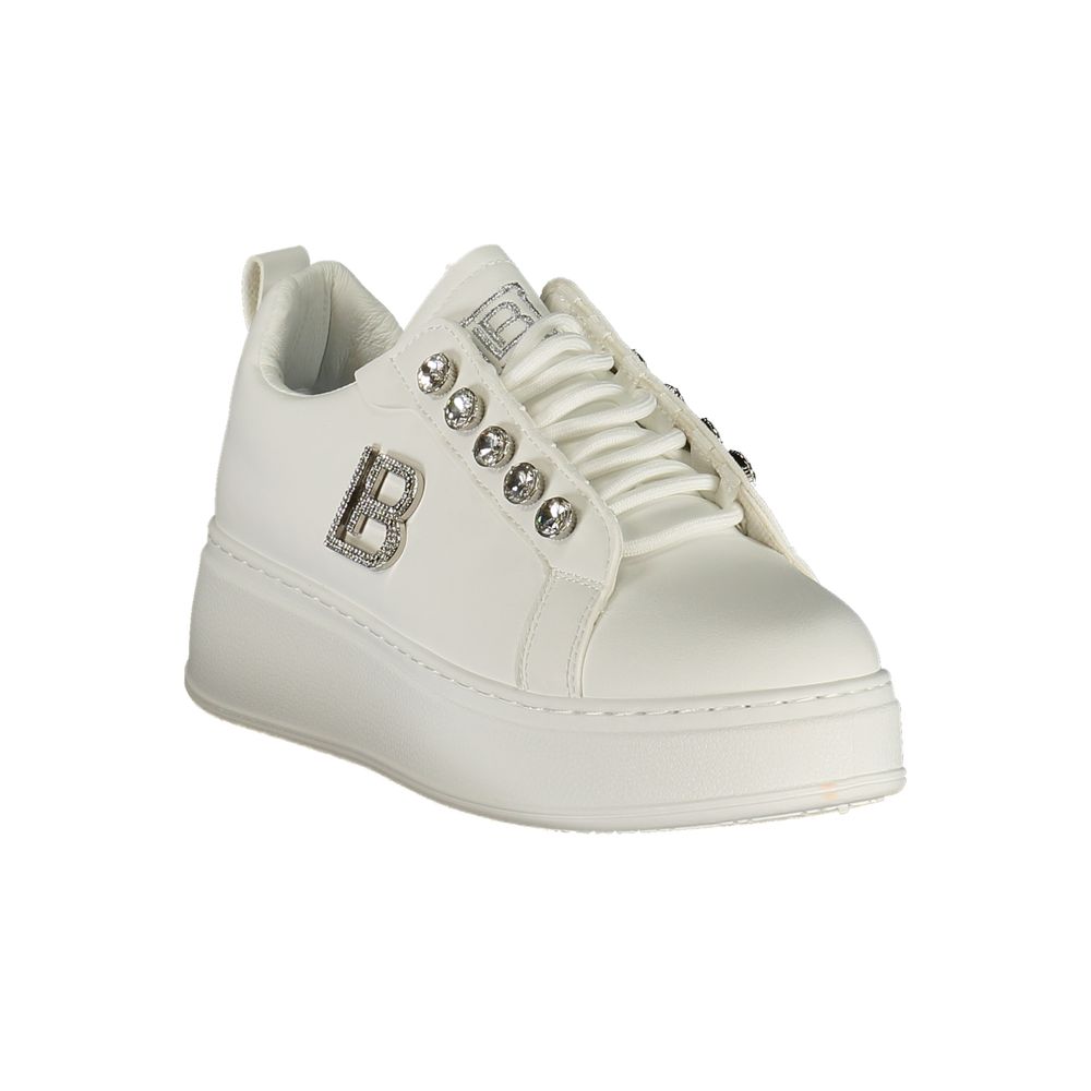Laura Biagiotti White Polyester Athletic Sneakers