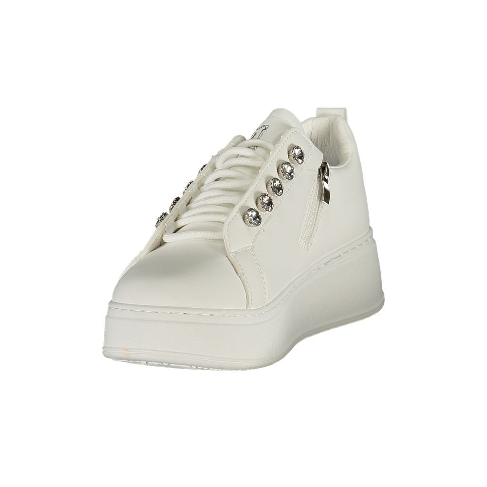 Laura Biagiotti White Polyester Athletic Sneakers