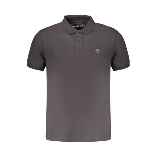 Timberland Black Cotton Men's Polo Shirt