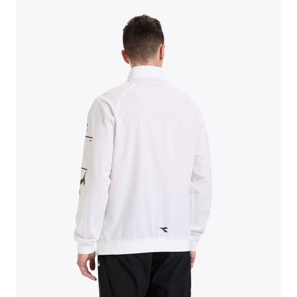 Diadora White Polyamide Shell Jacket