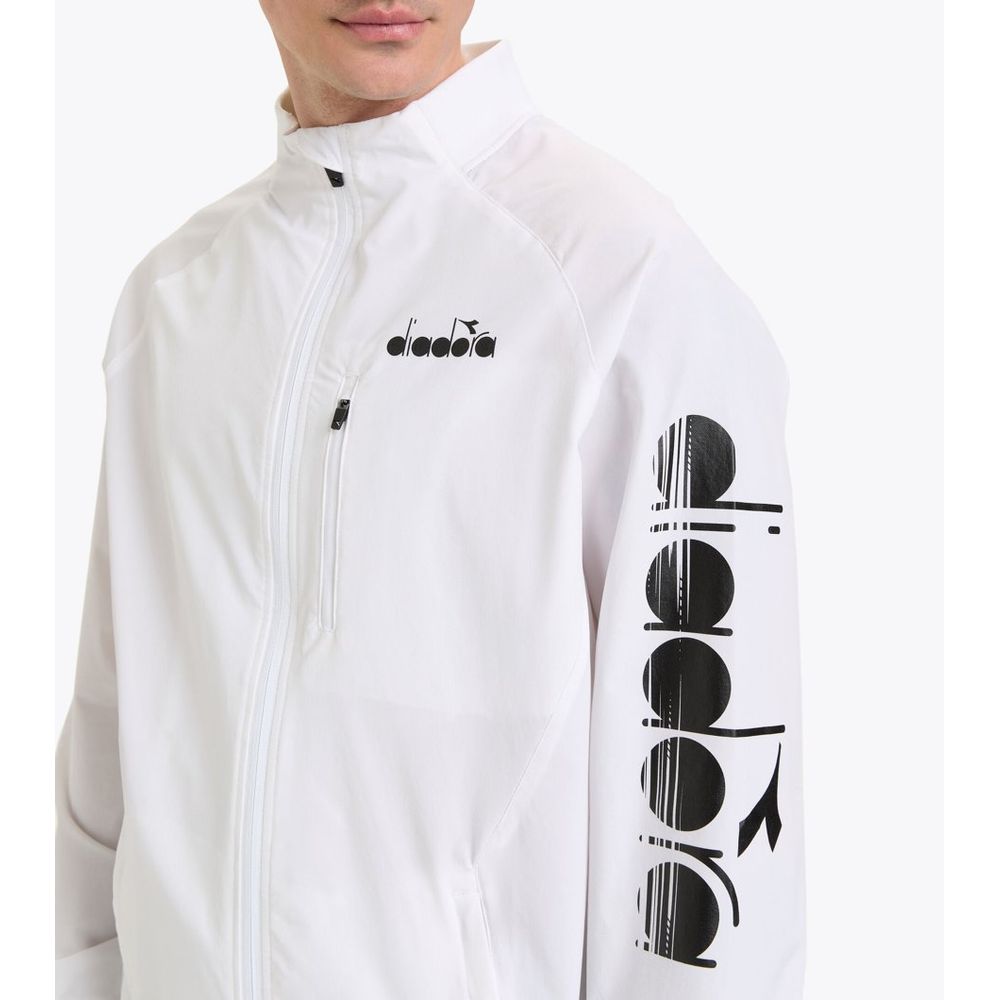 Diadora White Polyamide Shell Jacket