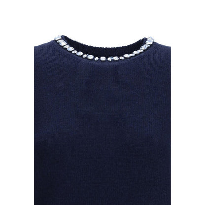 Prada Blue Wool Sweatshirt