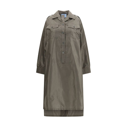 Prada Bicolor Silk Casual Dress
