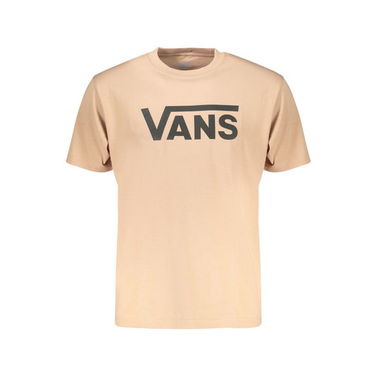 Vans Marrone Cotton Men T-Shirt