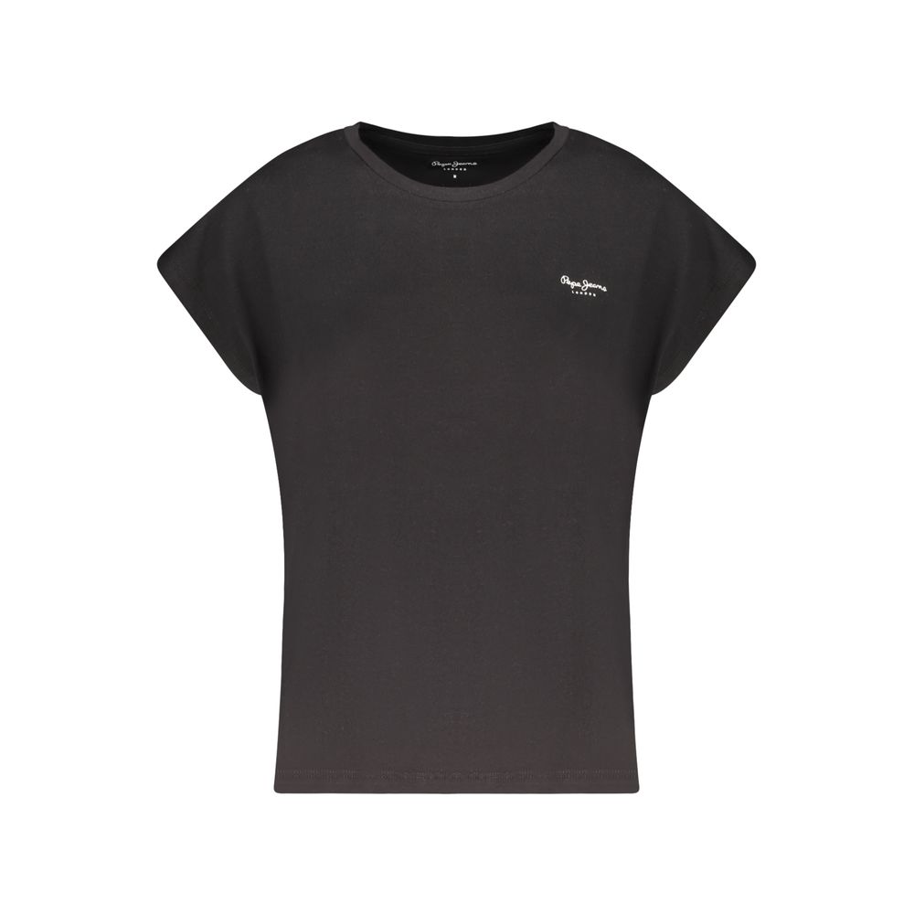 Pepe Jeans Black Cotton T-Shirt
