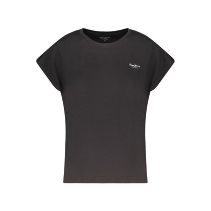 Pepe Jeans Black Cotton T-Shirt