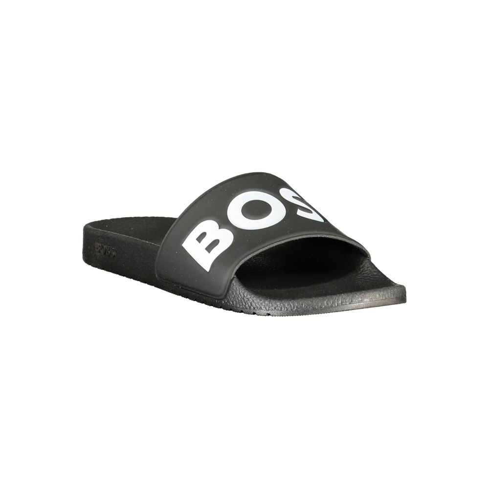 Hugo Boss Black Polyurethane Men's Slipper