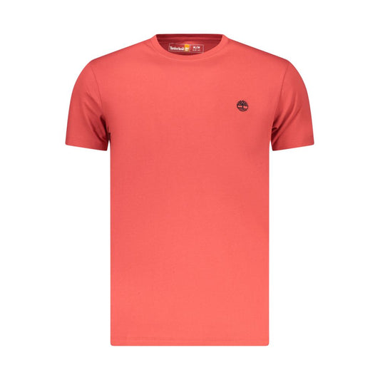 Timberland Red Organic Cotton Men T-Shirt