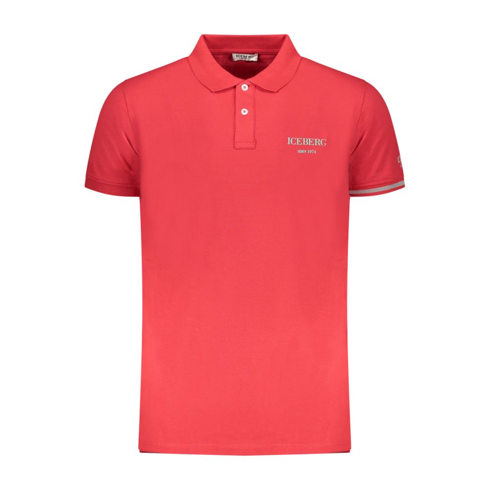 Iceberg Red Cotton Men Polo