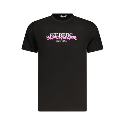 Iceberg Black Cotton Men T-Shirt