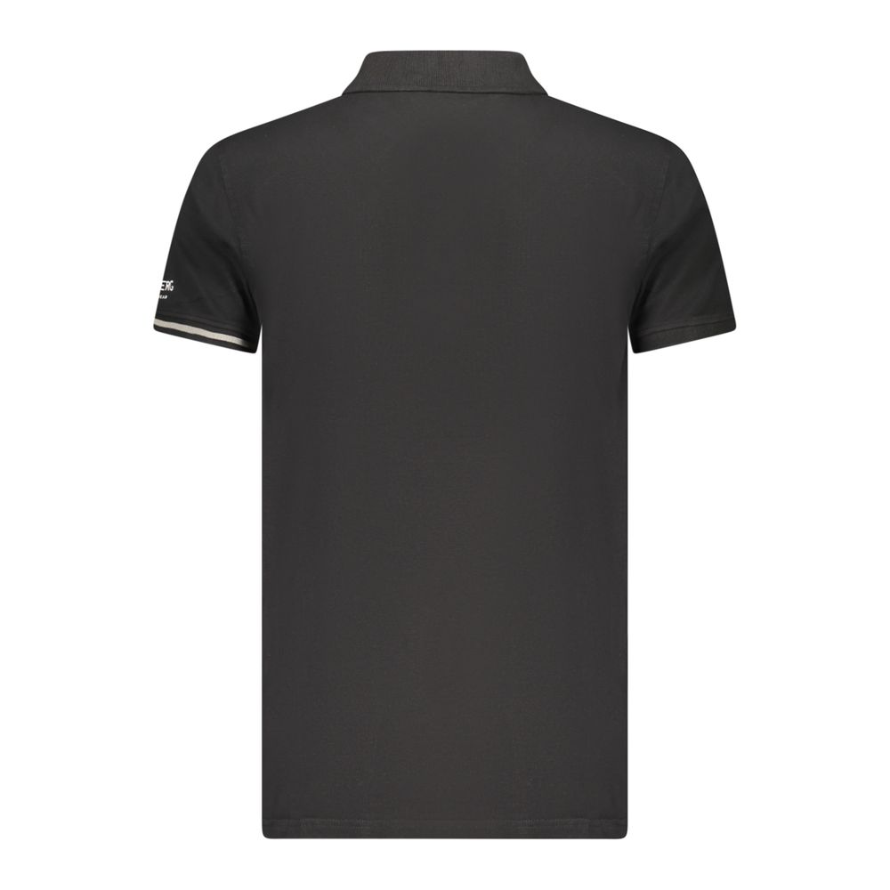 Iceberg Black Cotton Men Polo Shirt