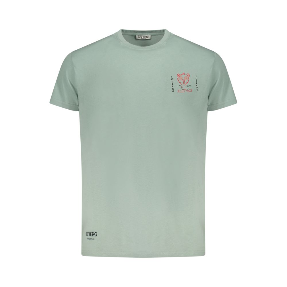 Iceberg Green Cotton T-Shirt