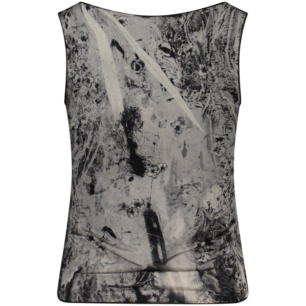 Desigual Black Elastane Tank Tops