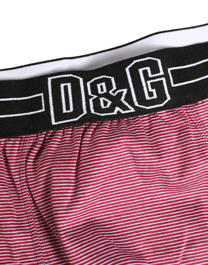 Dolce & Gabbana Pink D&G Logo Cotton Regular Boxer Underwear