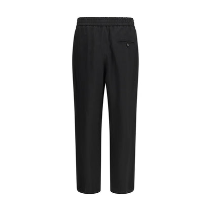 Giorgio Armani Black Viscose Casual Pants