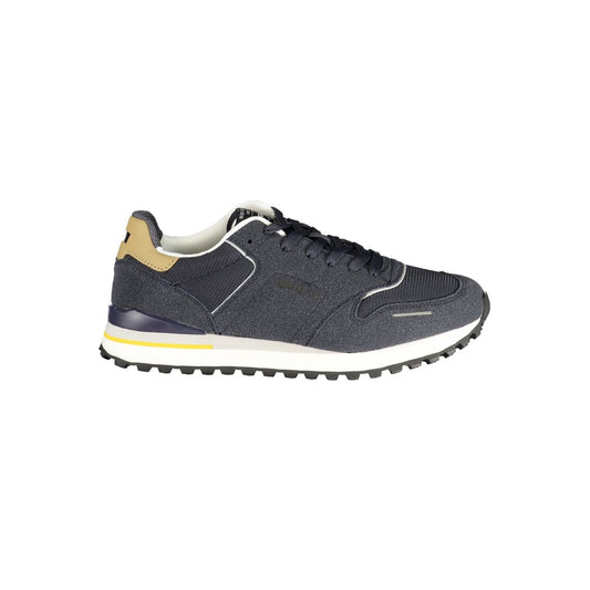 Gas Blu Polyester Men Sneaker