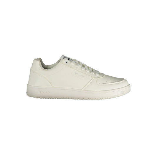 Gas White Polyester Athletic Sneakers