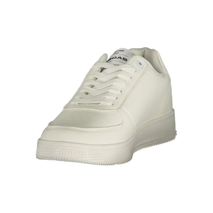 Gas White Polyester Athletic Sneakers