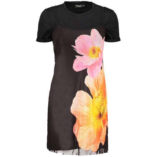 Desigual Black Cotton Casual Dress