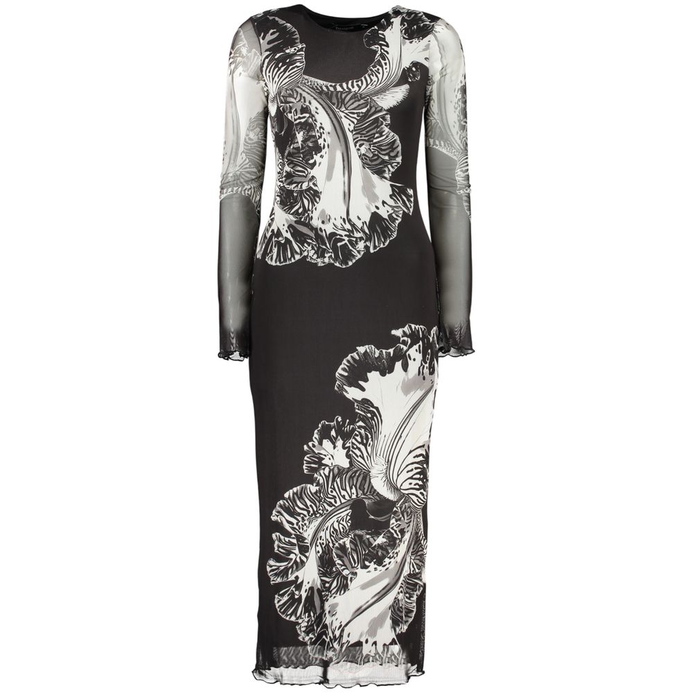 Desigual Black Polyester Casual Dress