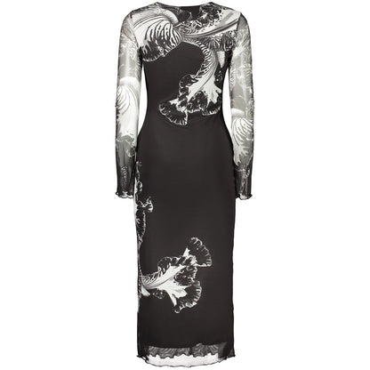 Desigual Black Polyester Casual Dress