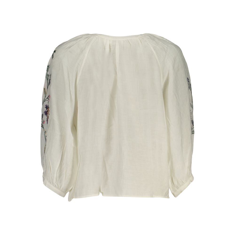 Desigual White Viscose Blouse