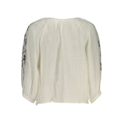 Desigual White Viscose Blouse