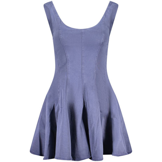 Desigual Blue Cotton Casual Dress