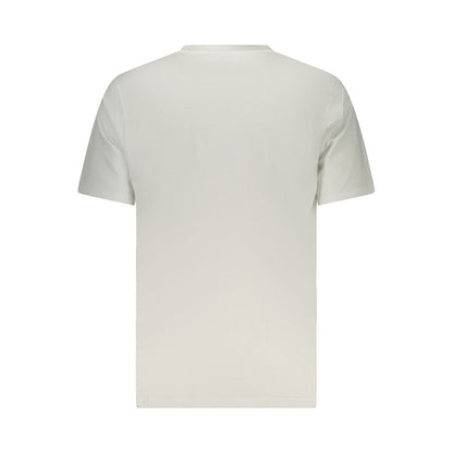 Converse White Cotton Men T-Shirt