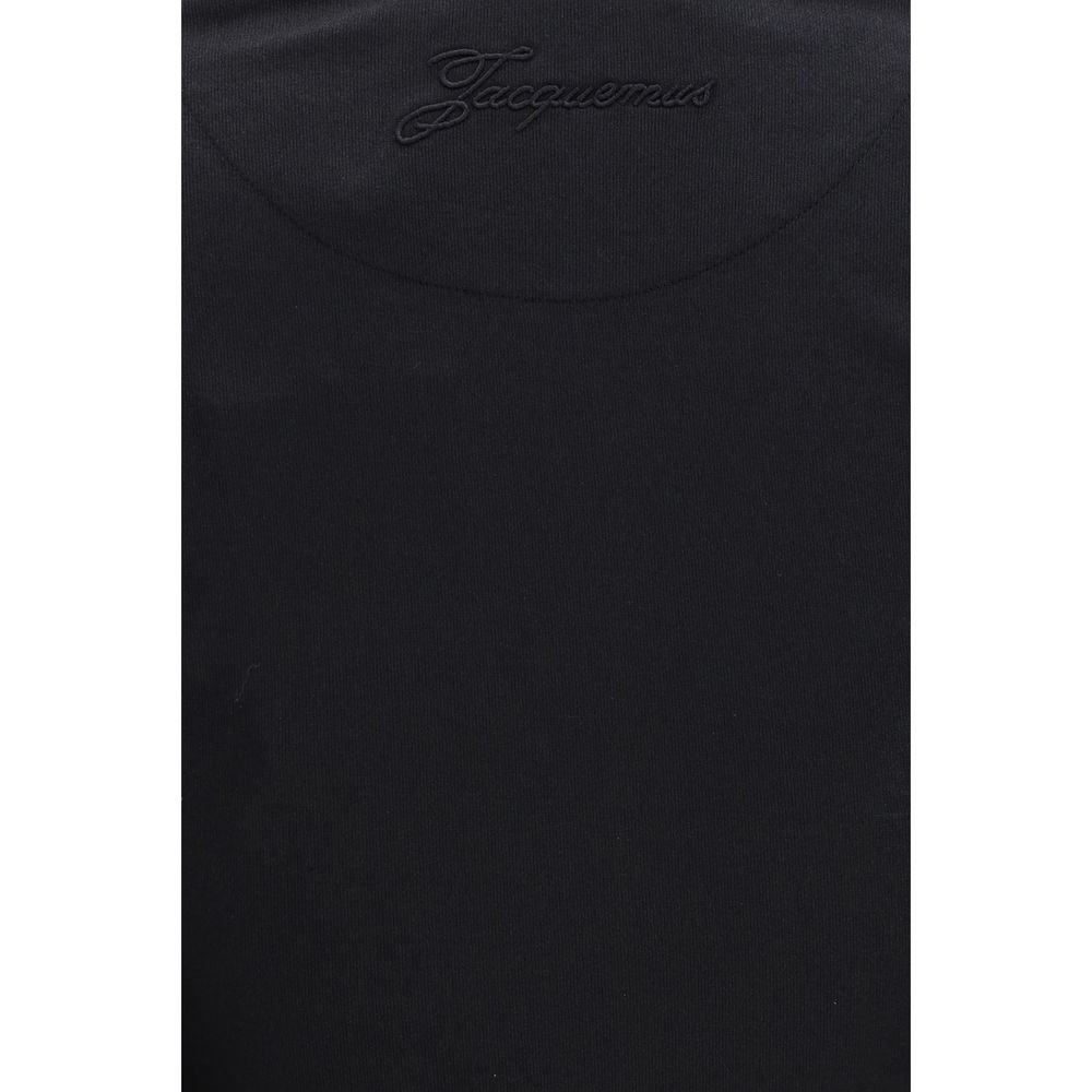 Jacquemus Paysan Wrap Top i sort bomuld