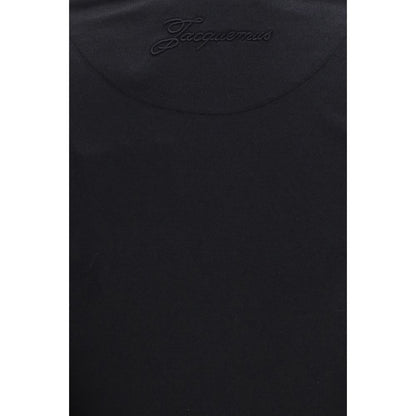 Jacquemus Paysan Wrap Top i sort bomuld