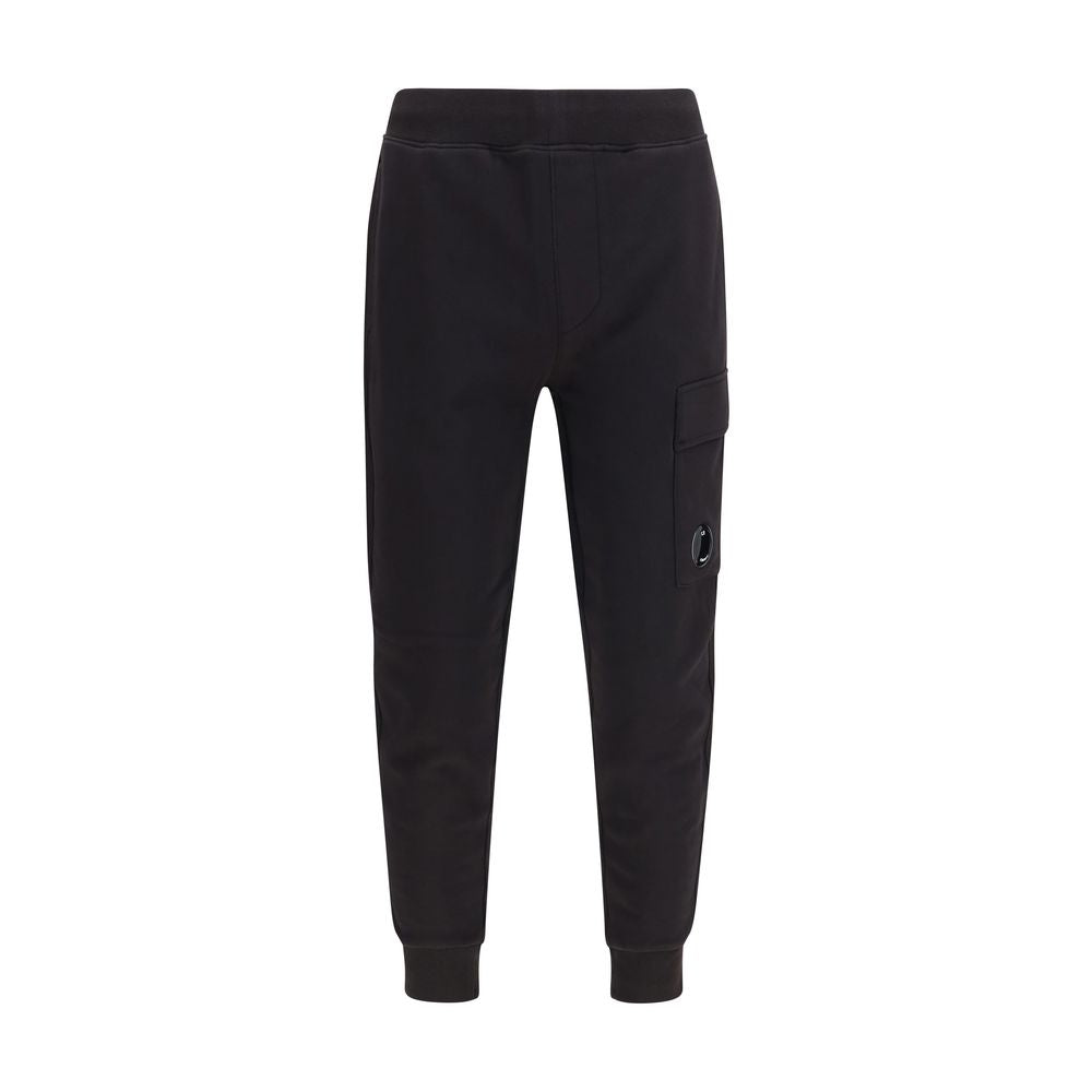 C.P. Company Black Cotton Cargo Pants